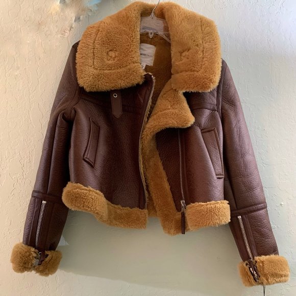 NWT Anthropologie Avec Les Filles Bexley Cropped Moto Jacket - Picture 7 of 10